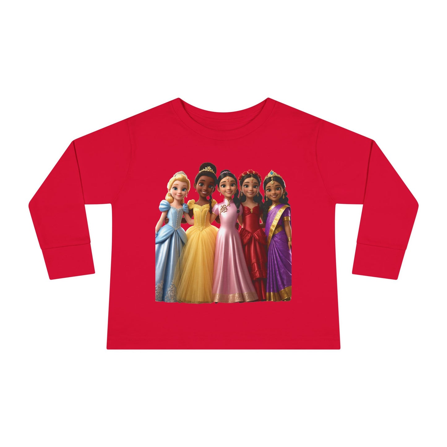 Girls Princess Toddler Long Sleeve Tee - Hillery's Products & Services