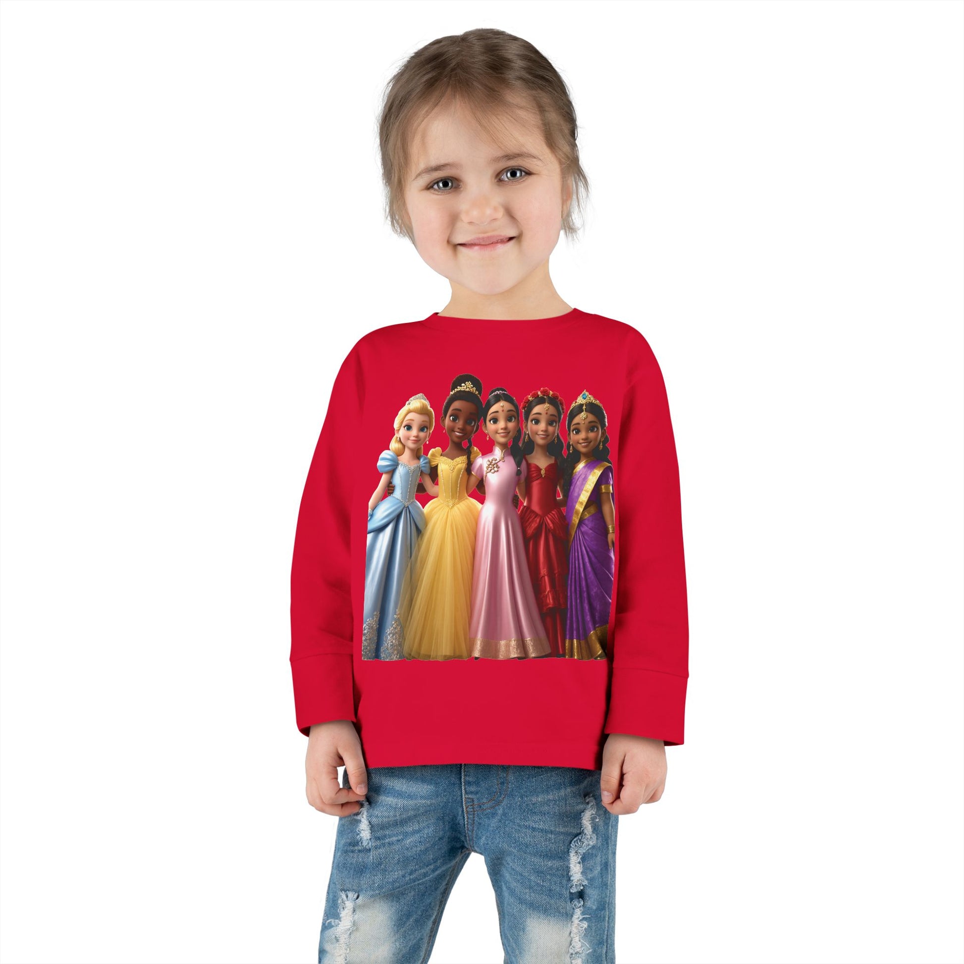 Girls Princess Toddler Long Sleeve Tee - Hillery's Products & Services