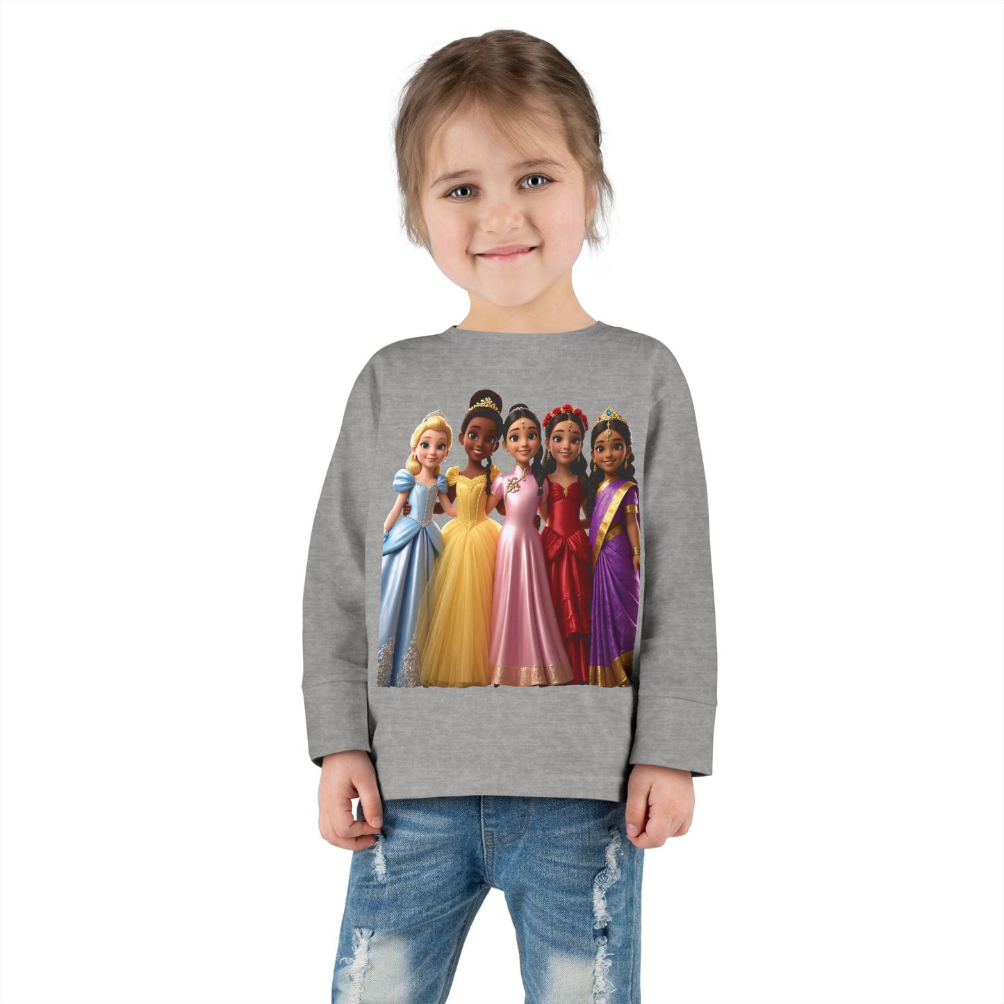 Girls Princess Toddler Long Sleeve Tee - Hillery's Products & Services