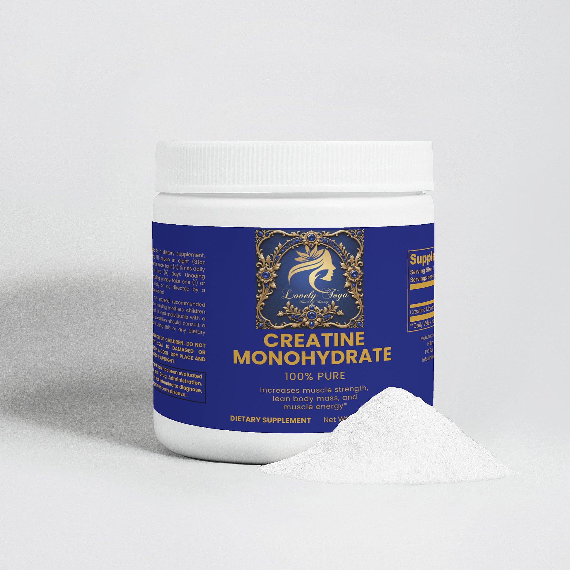 Lovely Toya Creatine Monohydrate - Hillery's Products & Services