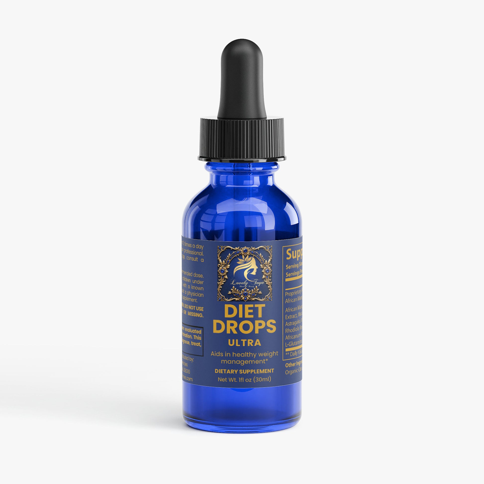 Lovely Toya Diet Drops Ultra 1 oz - Hillery's Products & Services