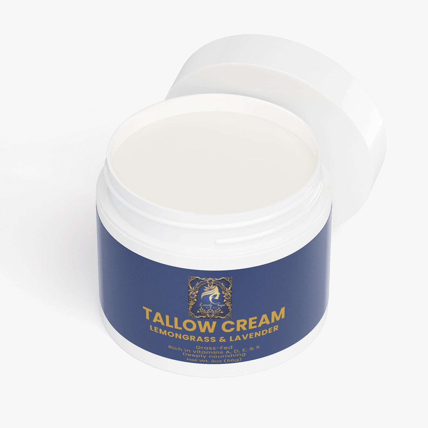 Lovely Toya Tallow Cream Lemongrass & Lavender - Hillery's Products & Services