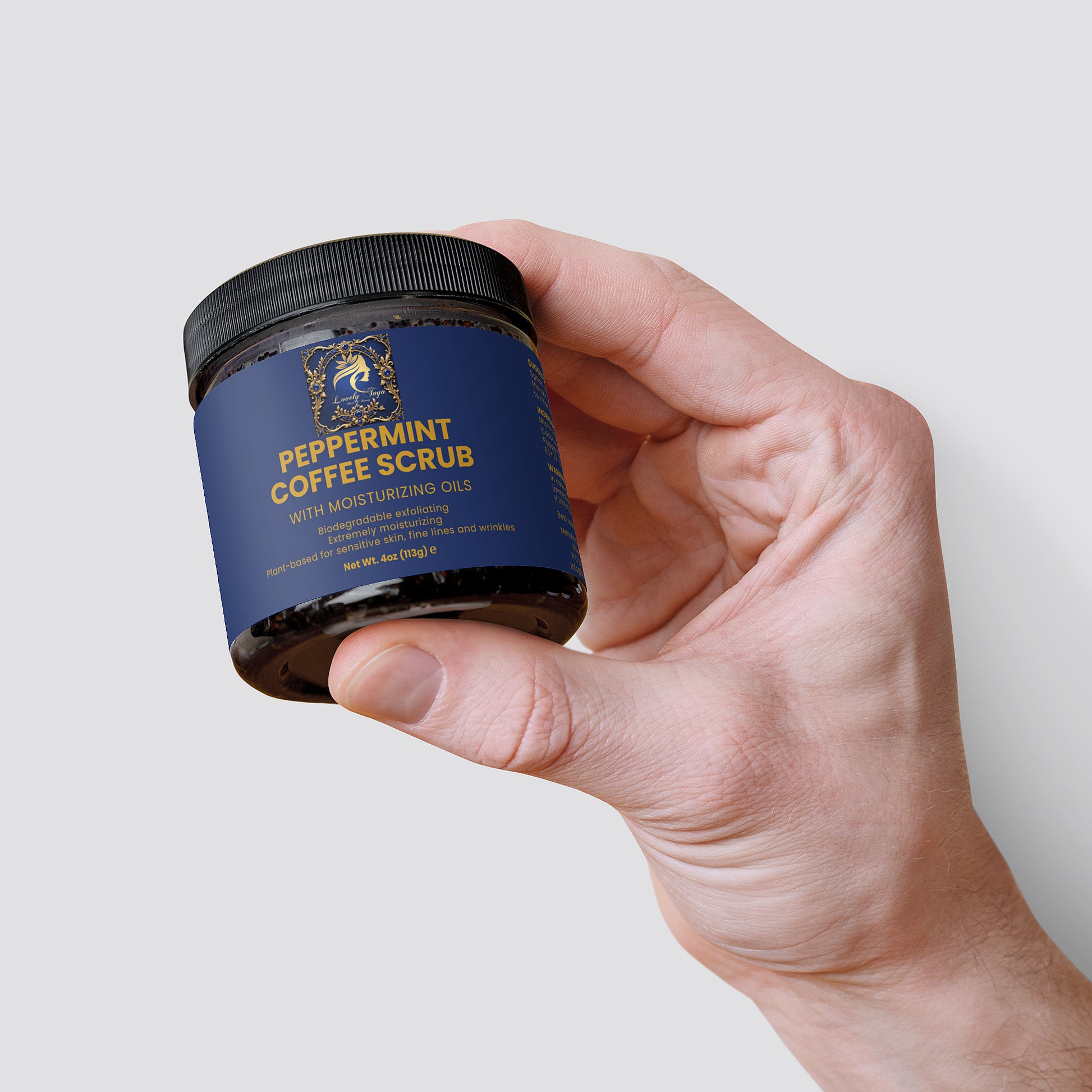 Lovely Toya Peppermint Coffee Scrub - Hillery's Products & Services