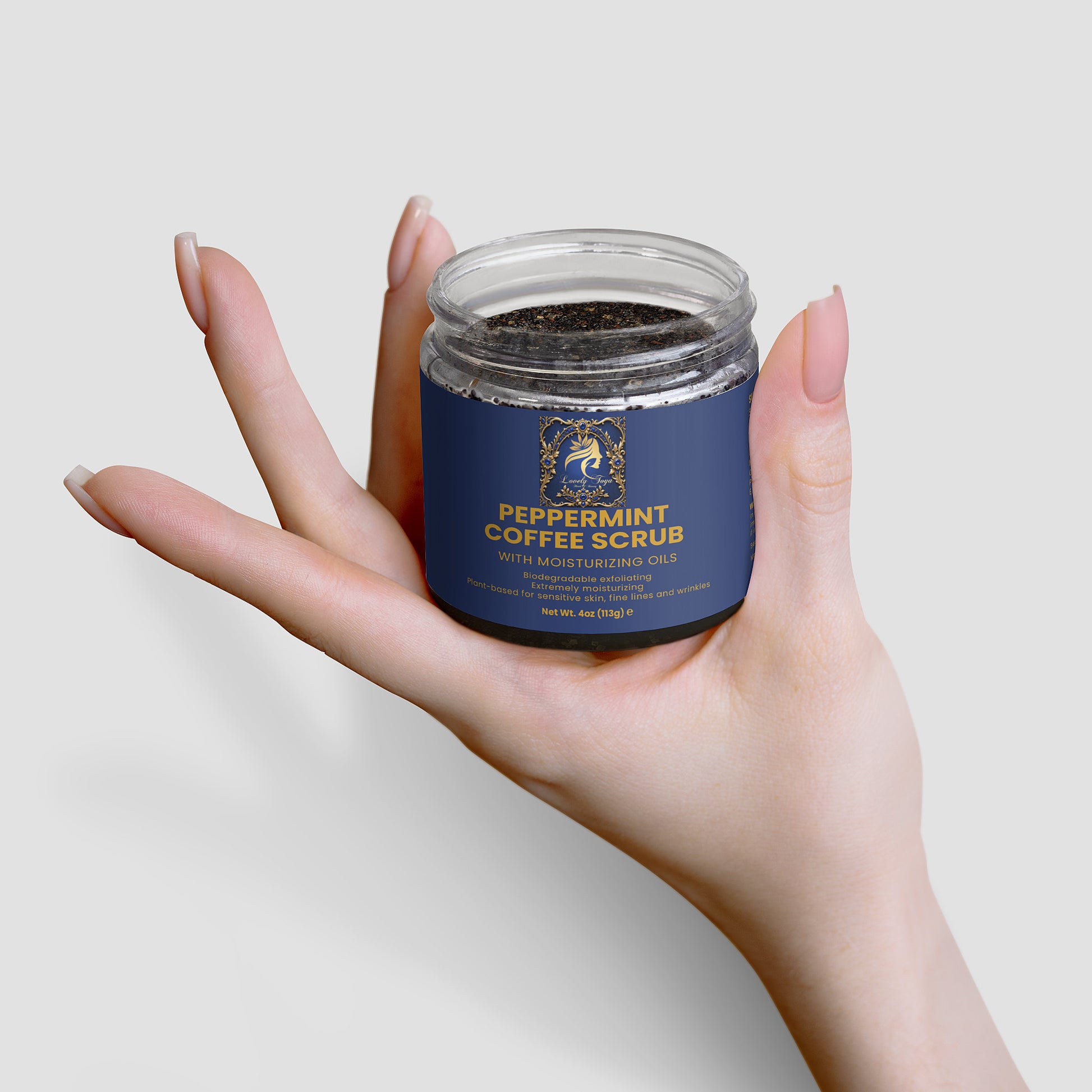 Lovely Toya Peppermint Coffee Scrub - Hillery's Products & Services