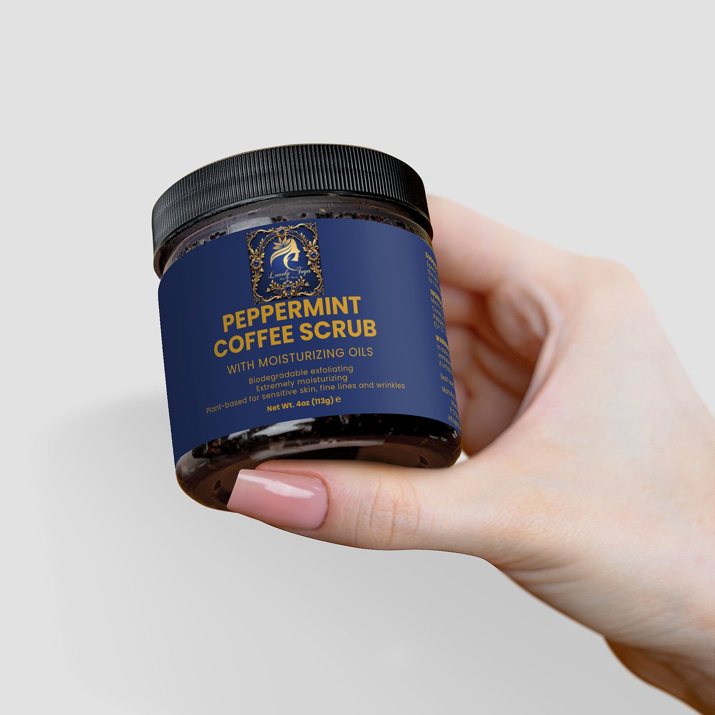 Lovely Toya Peppermint Coffee Scrub - Hillery's Products & Services