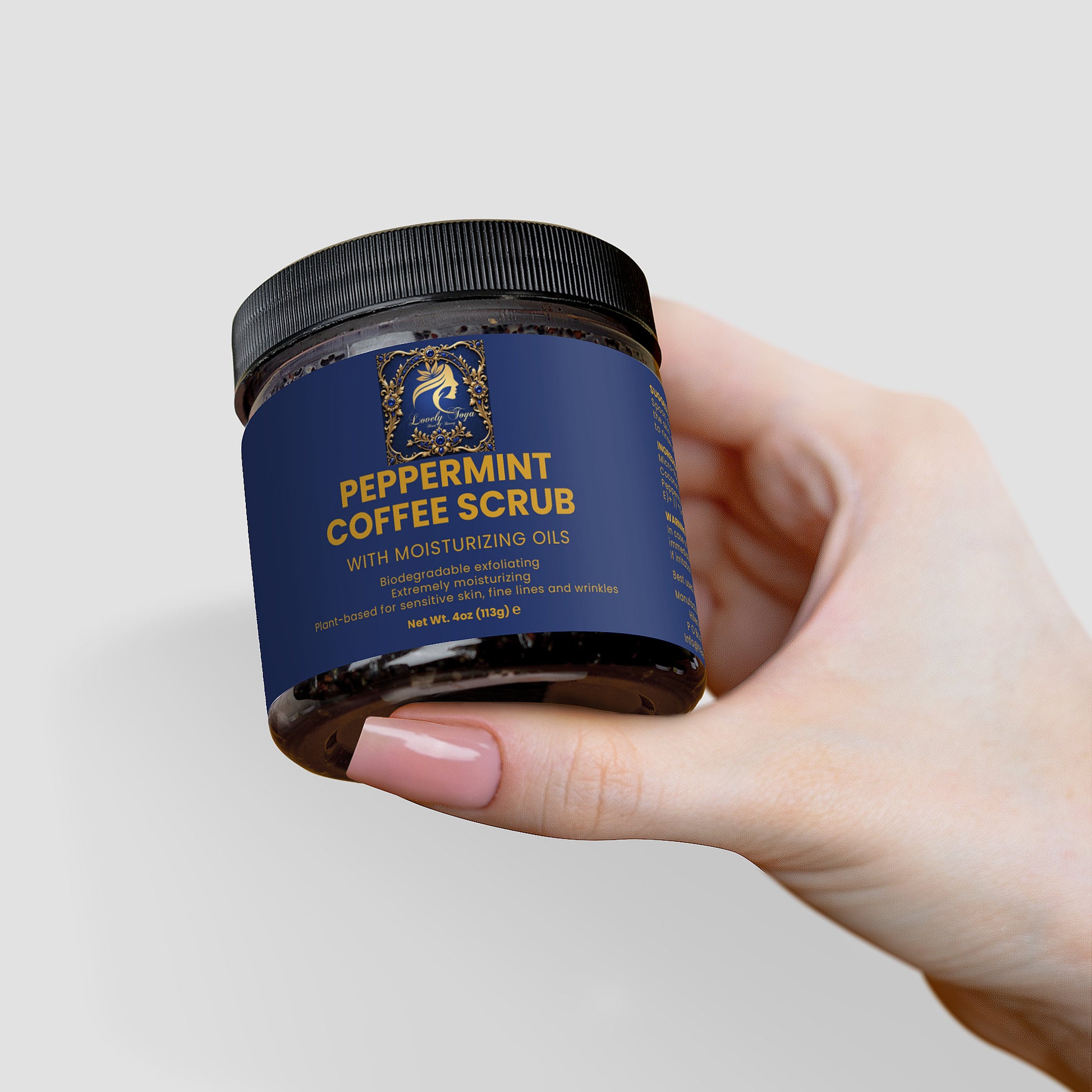 Lovely Toya Peppermint Coffee Scrub - Hillery's Products & Services