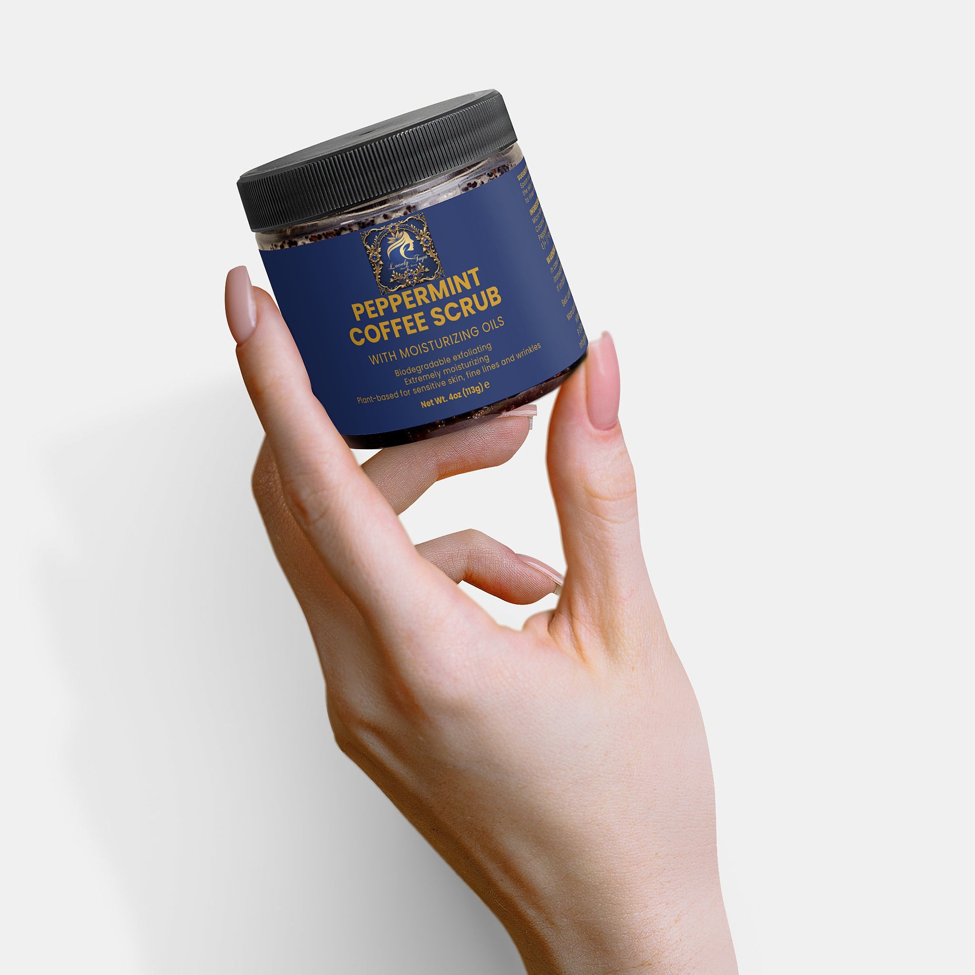 Lovely Toya Peppermint Coffee Scrub - Hillery's Products & Services
