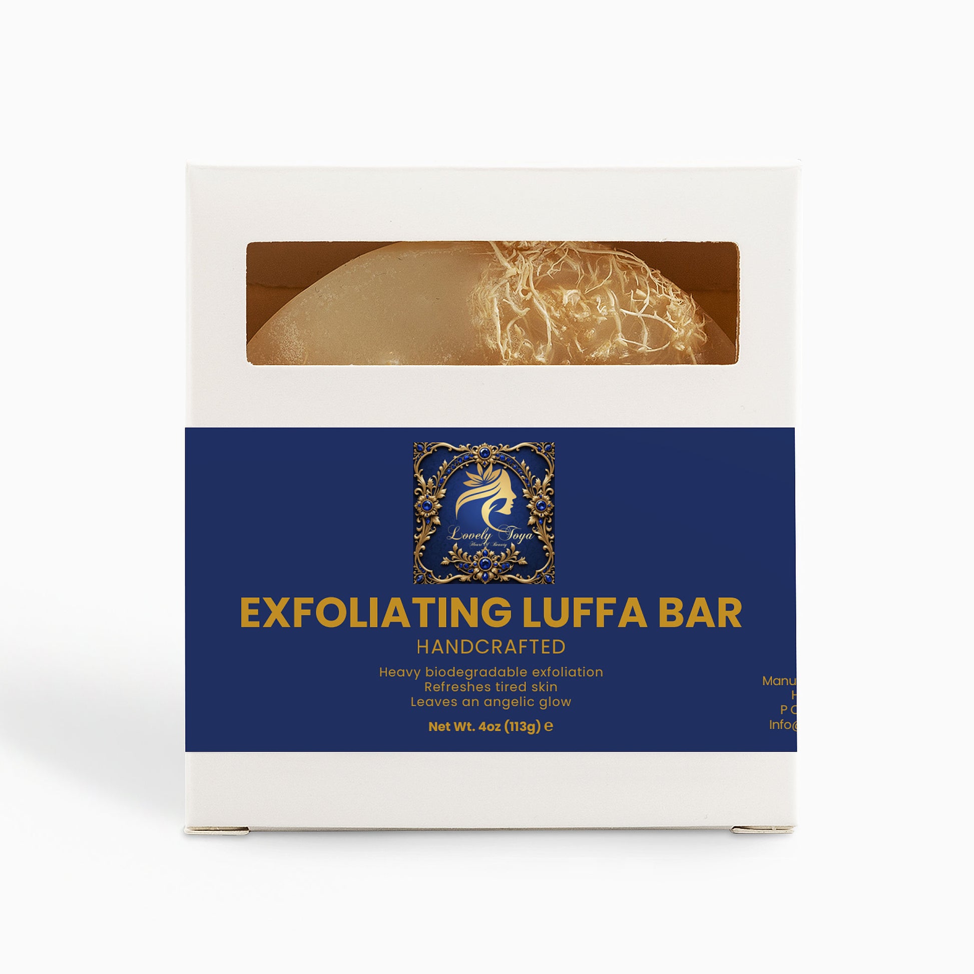 Lovely Toya Exfoliating Luffa Bar - Hillery's Products & Services