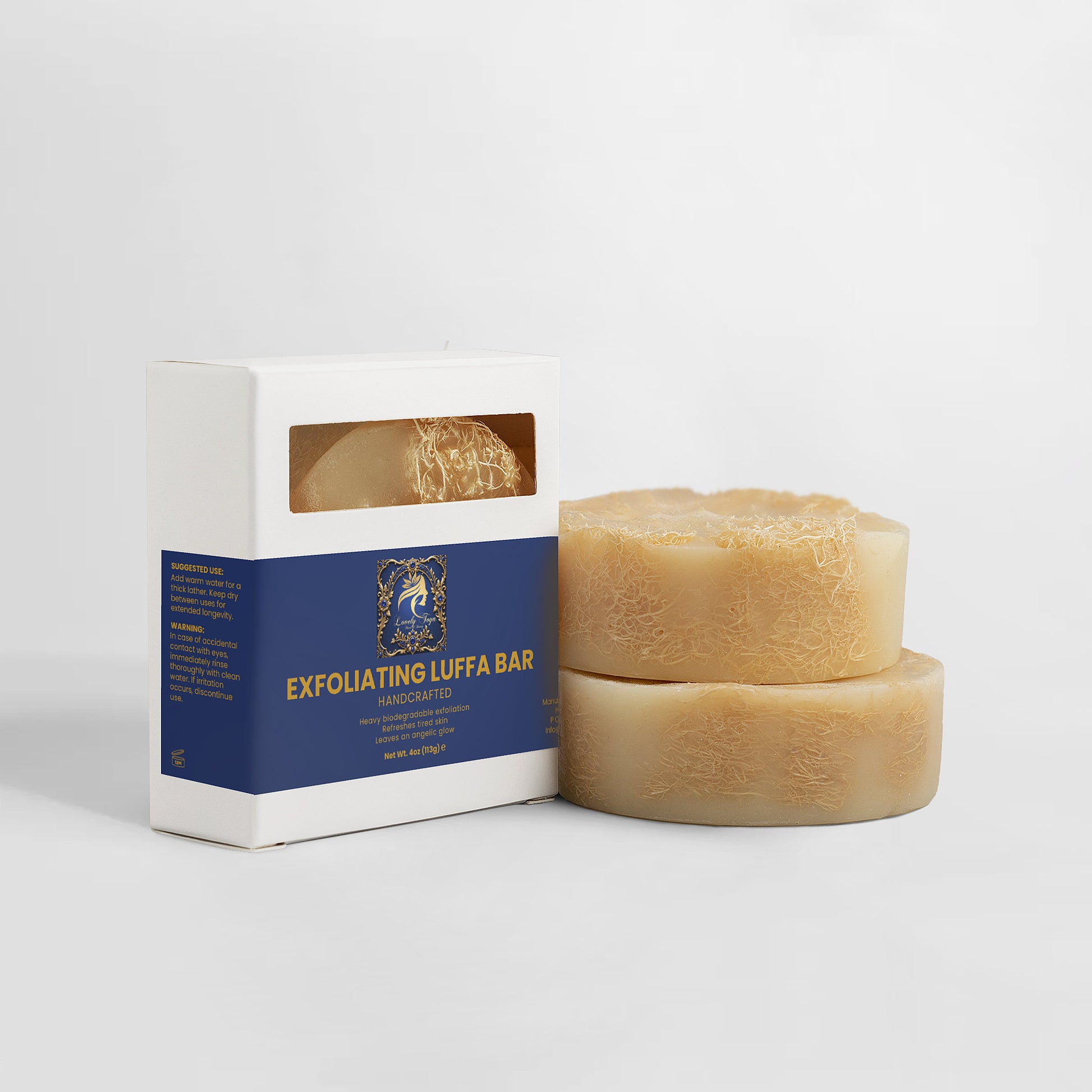 Lovely Toya Exfoliating Luffa Bar - Hillery's Products & Services