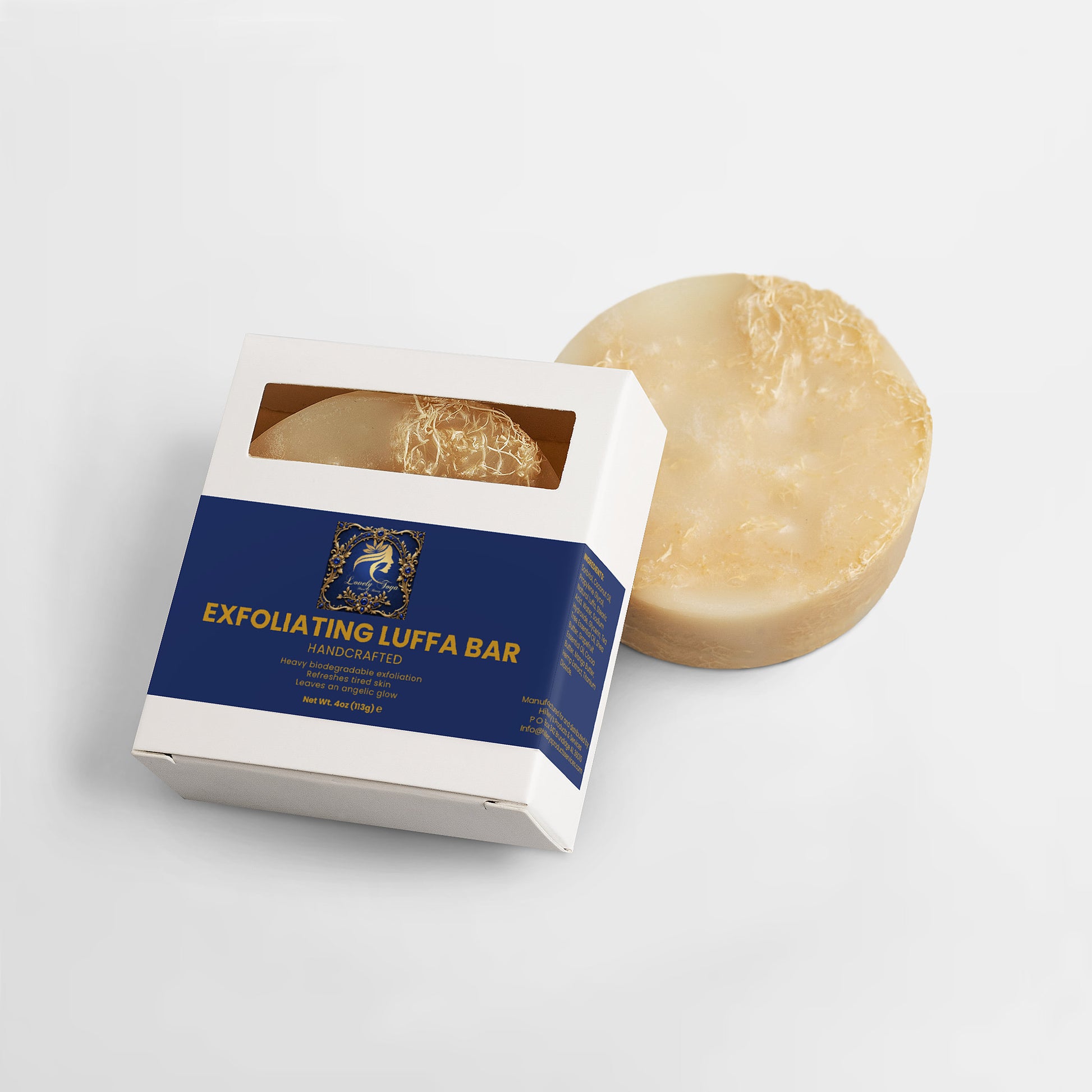 Lovely Toya Exfoliating Luffa Bar - Hillery's Products & Services