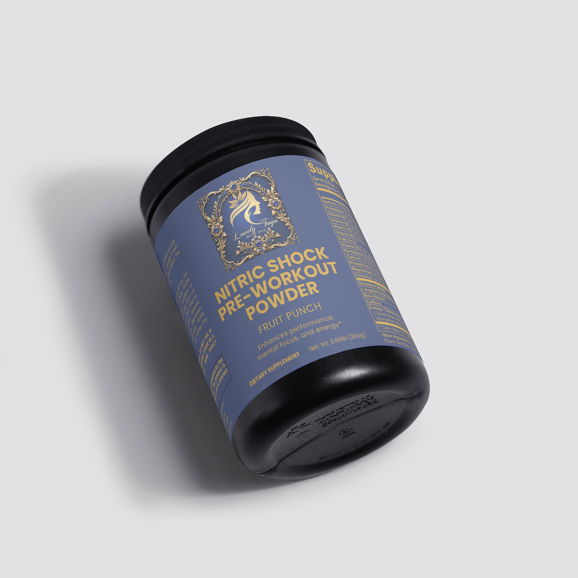 Lovely Toya Nitric Shock Pre-Workout Powder (Fruit Punch) - Hillery's Products & Services