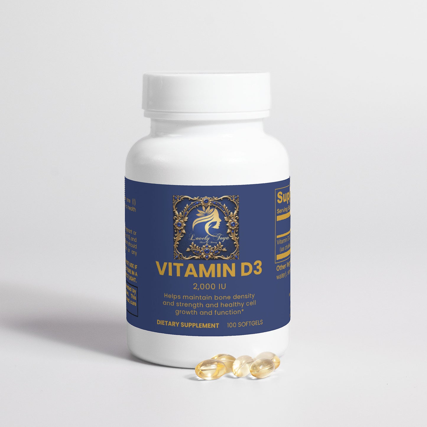Lovely Toya Vitamin D3 2,000 IU - Hillery's Products & Services