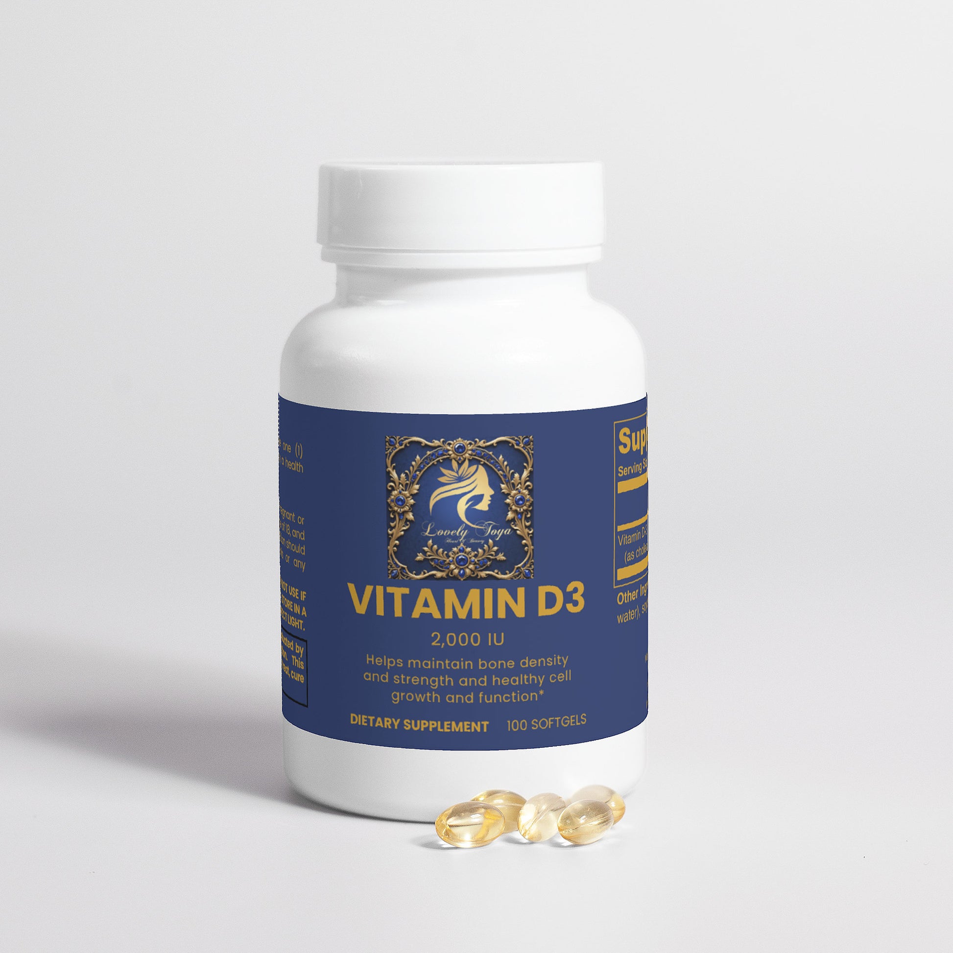 Lovely Toya Vitamin D3 2,000 IU - Hillery's Products & Services