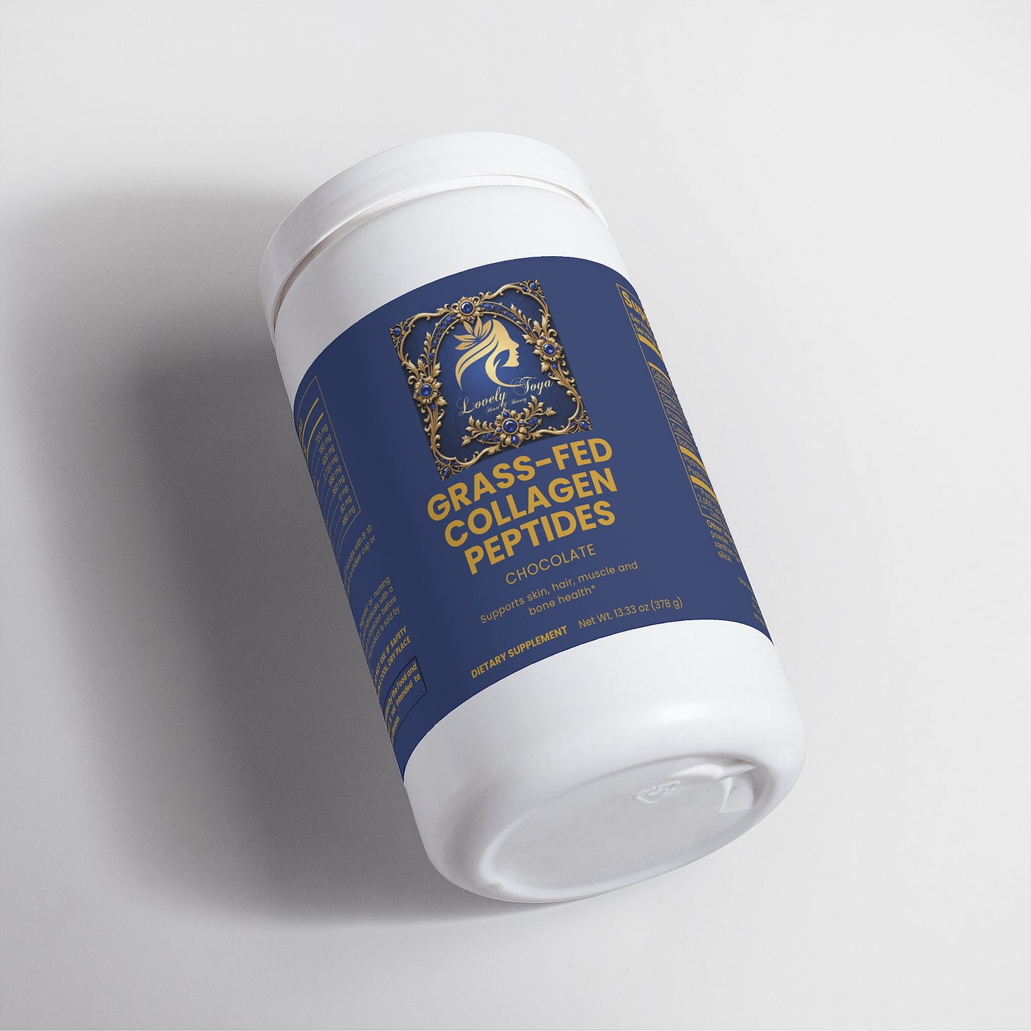 Lovely Toya Grass-Fed Collagen Peptides Powder (Chocolate) - Hillery's Products & Services