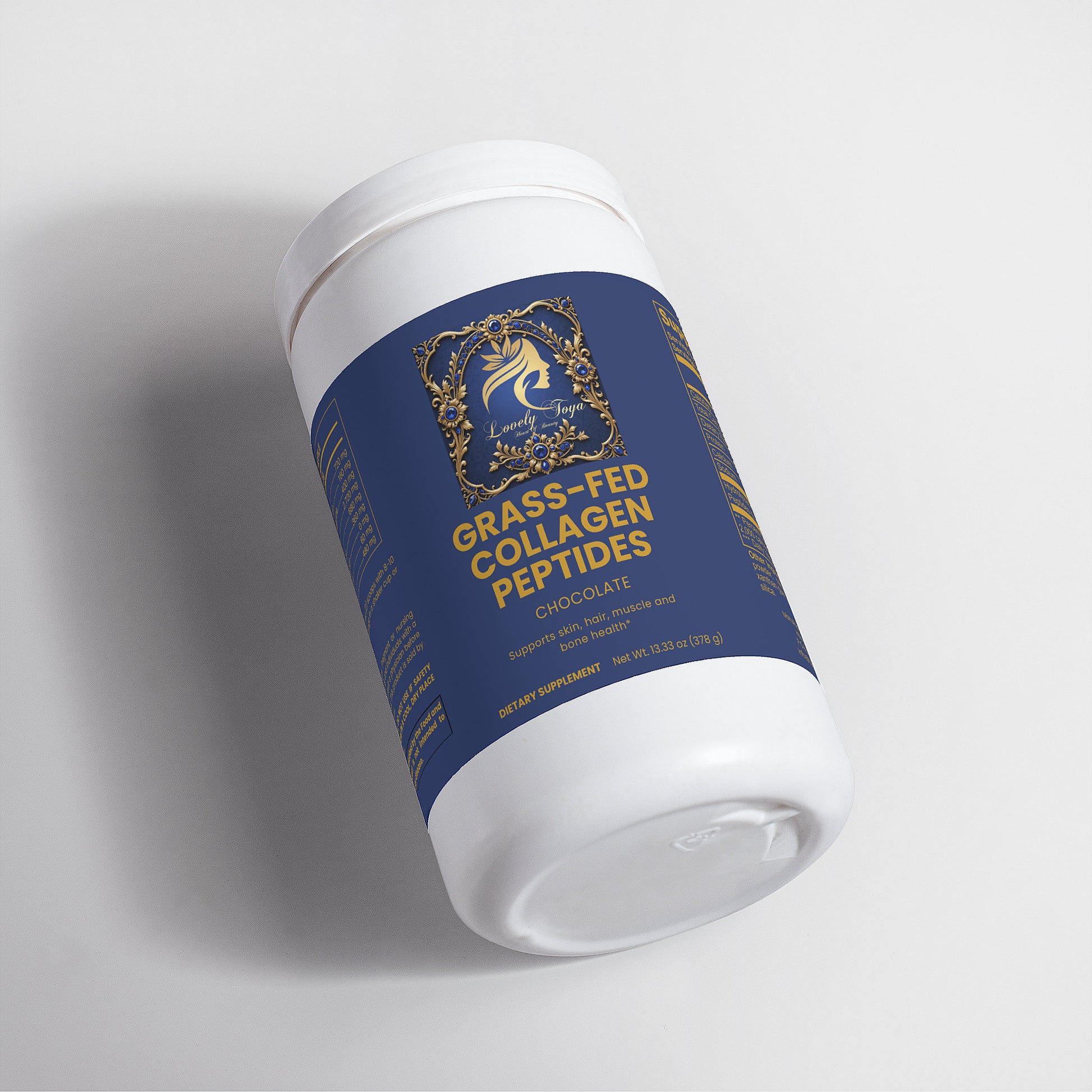 Lovely Toya Grass-Fed Collagen Peptides Powder (Chocolate) - Hillery's Products & Services