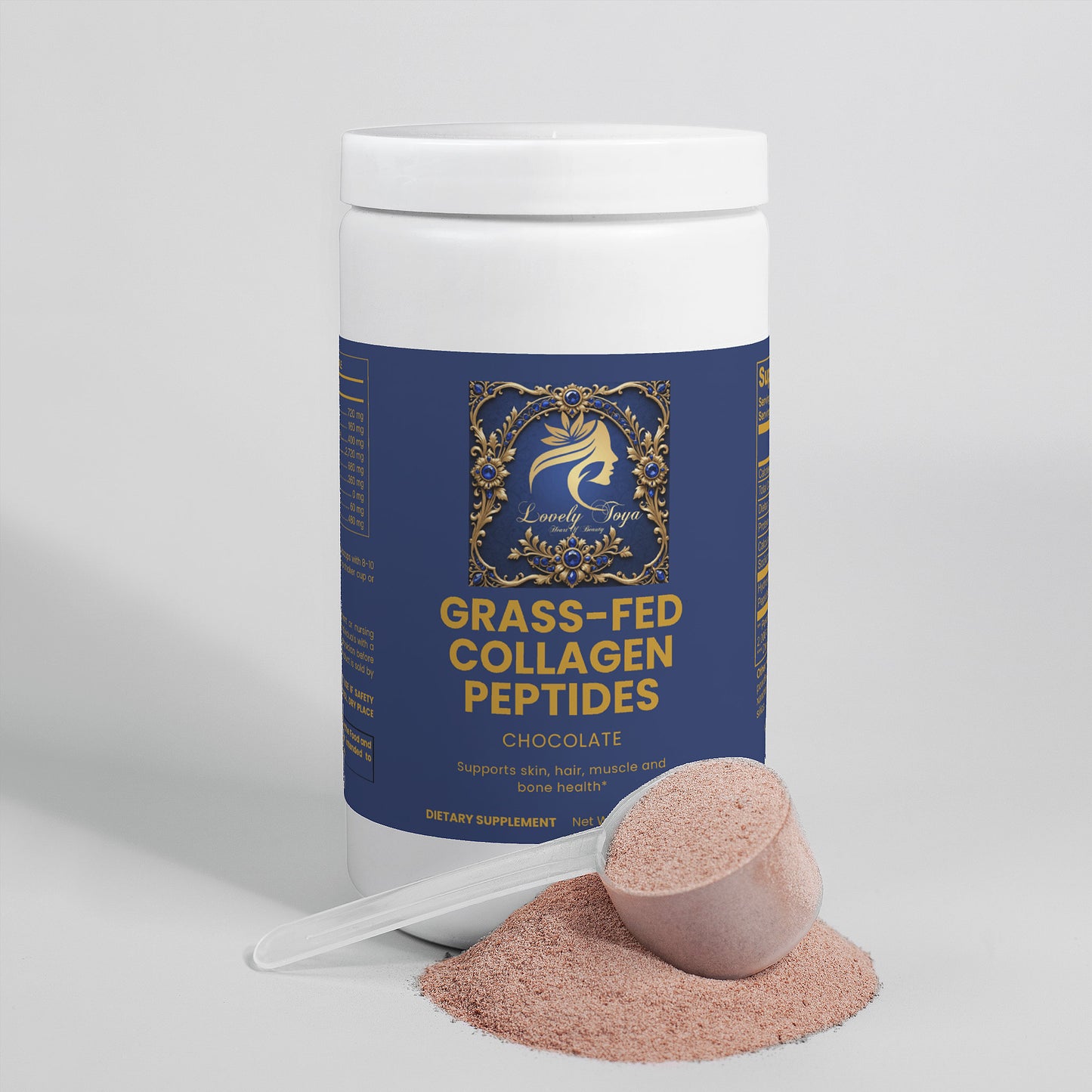 Lovely Toya Grass-Fed Collagen Peptides Powder (Chocolate) - Hillery's Products & Services