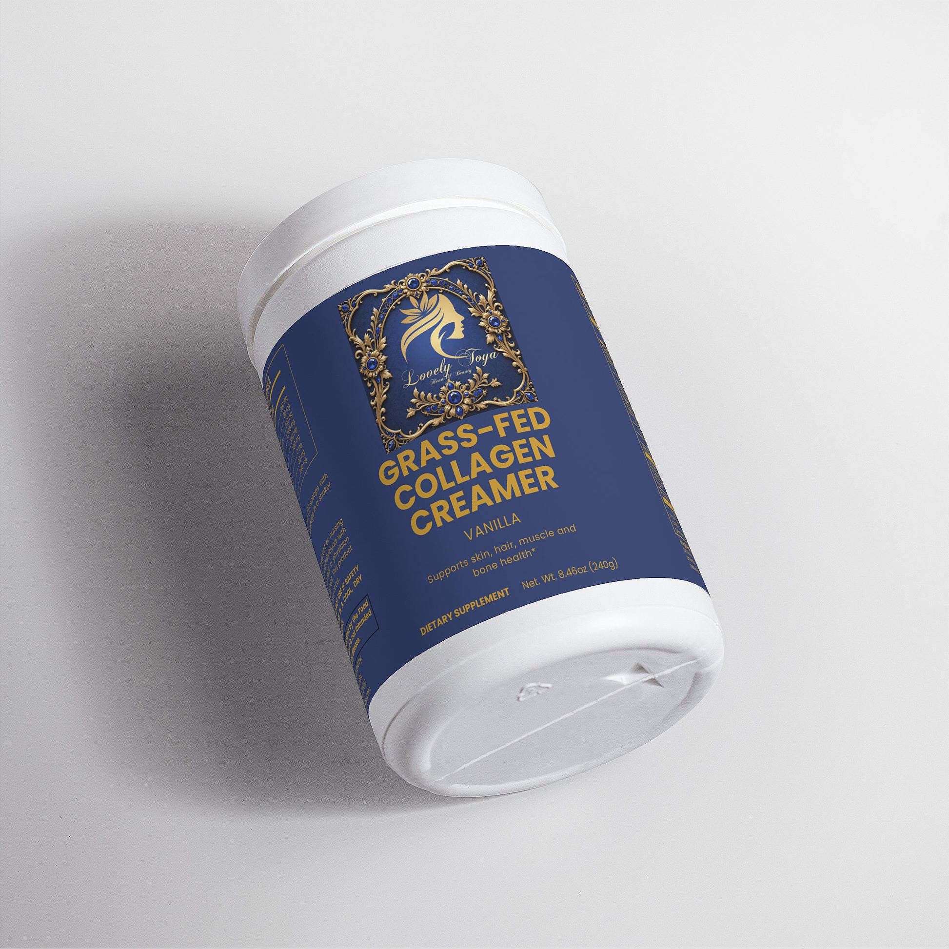 Lovely Toya Grass-Fed Collagen Creamer (Vanilla) - Hillery's Products & Services
