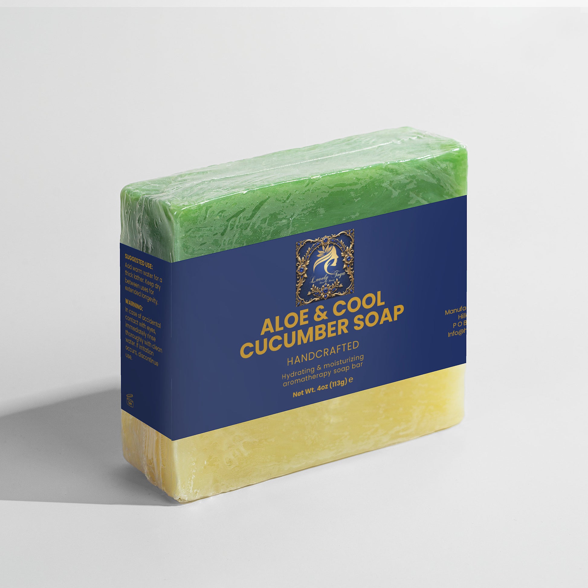 Lovely Toya Aloe & Cool Cucumber Soap - Hillery's Products & Services