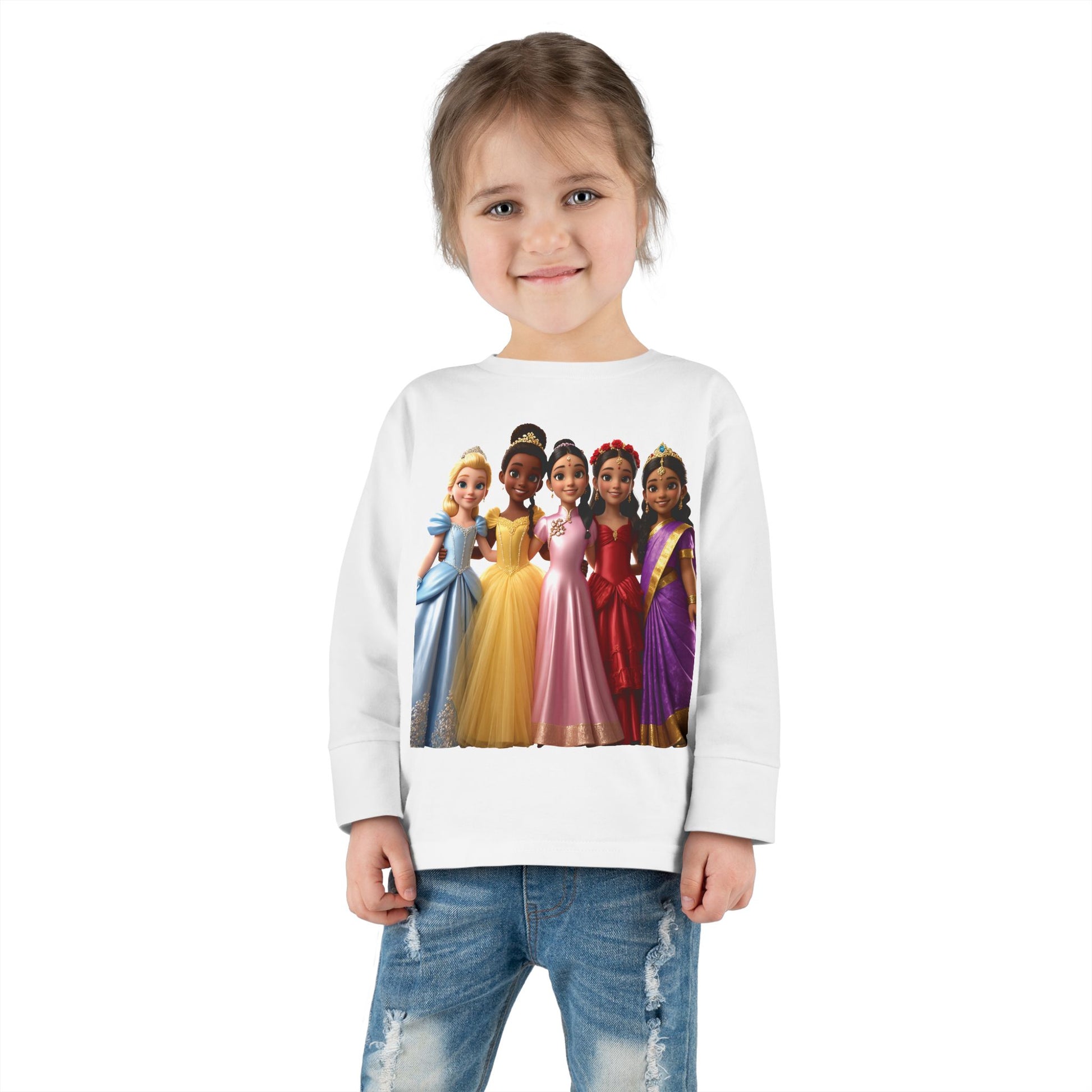 Girls Princess Toddler Long Sleeve Tee - Hillery's Products & Services