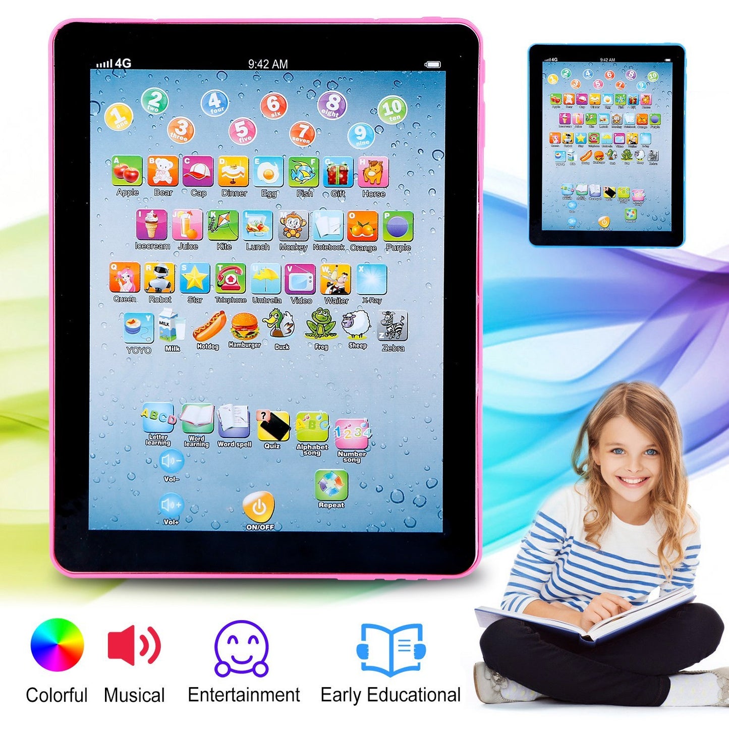 Baby Learning Tablet Educational Mini Pads Toys Touch Learn Toddler - Hillery's Products & Services