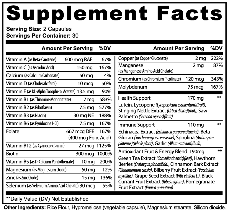 Lovely Toya Complete Multivitamin - Hillery's Products & Services