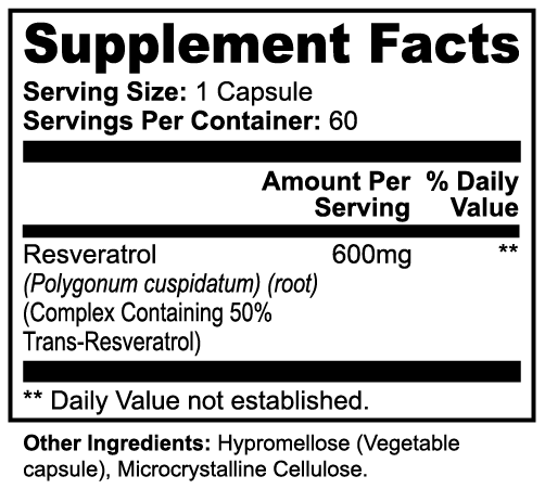 Lovely Toya Resveratrol 50% 600mg - Hillery's Products & Services