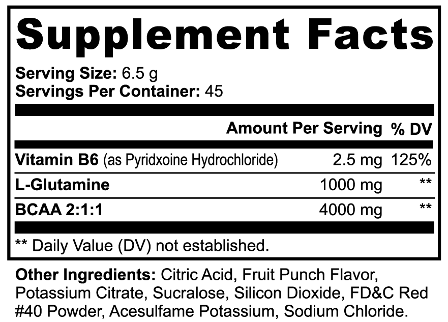 Lovely Toya BCAA Shock Powder (Fruit Punch) - Hillery's Products & Services