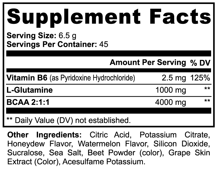 Lovely Toya BCAA Post Workout Powder (Honeydew/Watermelon) - Hillery's Products & Services
