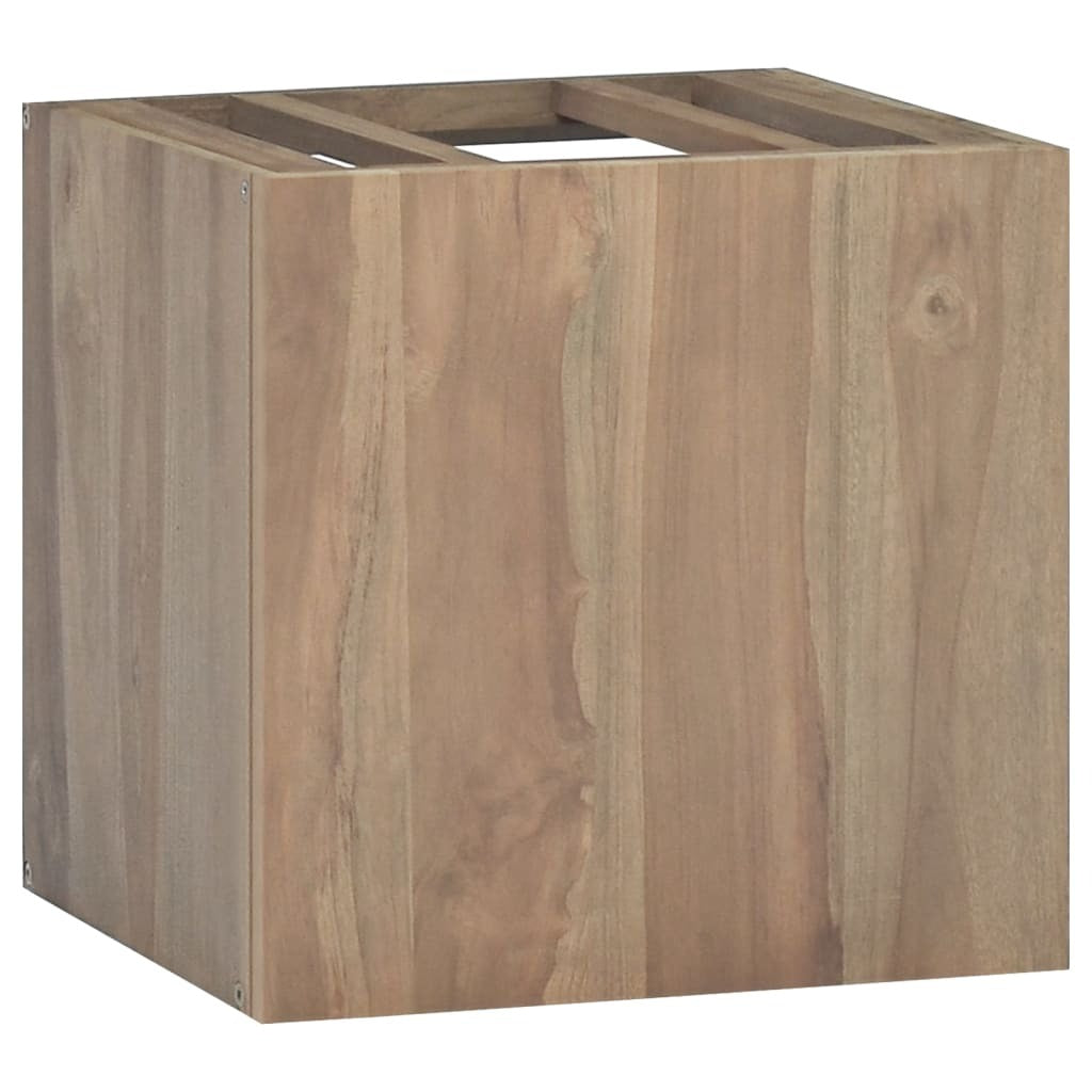 Wall-mounted Bathroom Cabinet Natural Teak Solid teak wood - Hillery's Products & Services