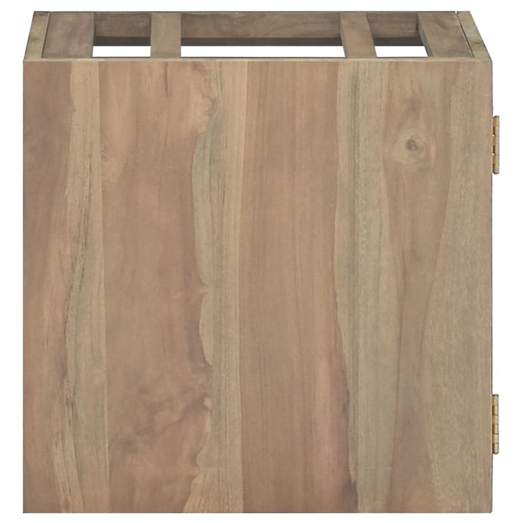 Wall-mounted Bathroom Cabinet Natural Teak Solid teak wood - Hillery's Products & Services