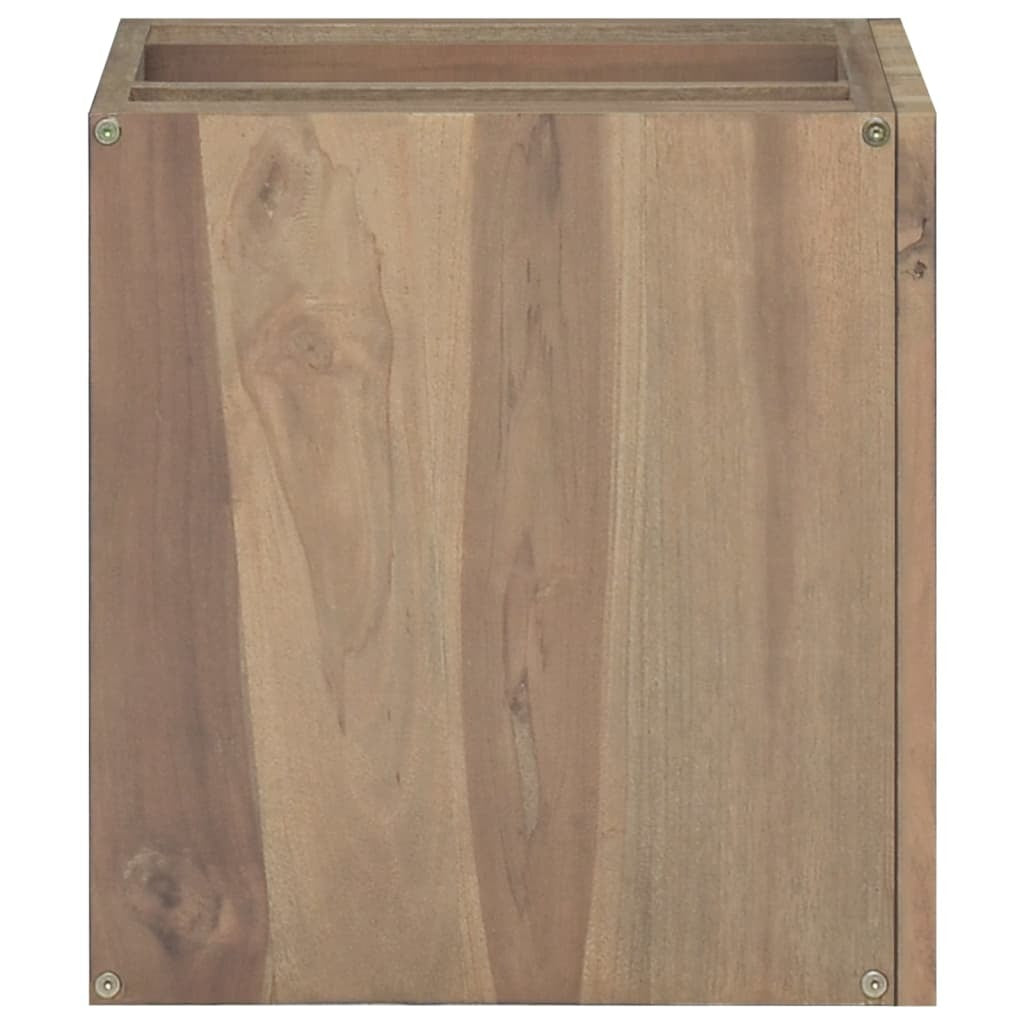 Wall-mounted Bathroom Cabinet Natural Teak Solid teak wood - Hillery's Products & Services