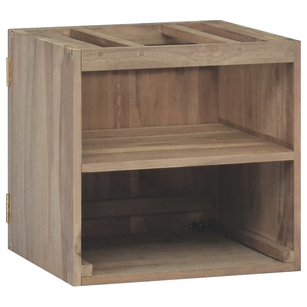 Wall-mounted Bathroom Cabinet Natural Teak Solid teak wood - Hillery's Products & Services