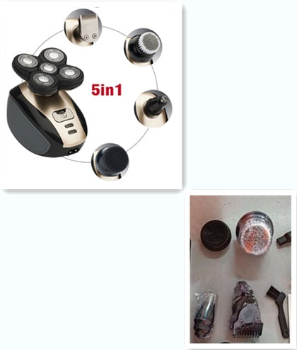 Men 5 In 1 Multifunctional Electric Shaver 5 Blade Razor - Hillery's Products & Services