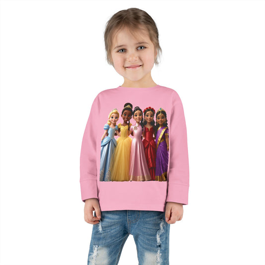 Girls Princess Toddler Long Sleeve Tee - Hillery's Products & Services