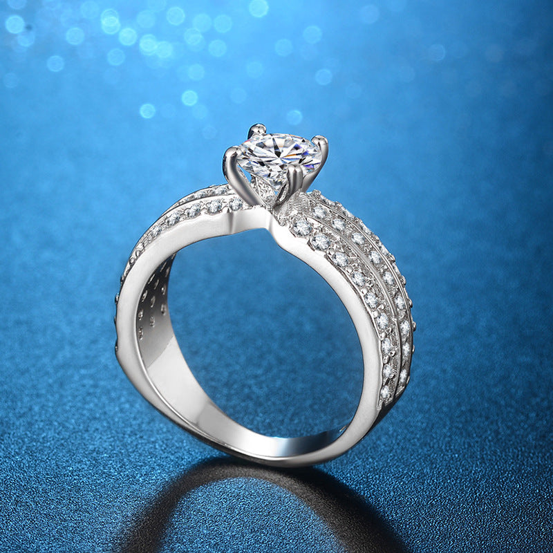 Woman Micro-inlaid Zircon Ring - Hillery's Products & Services