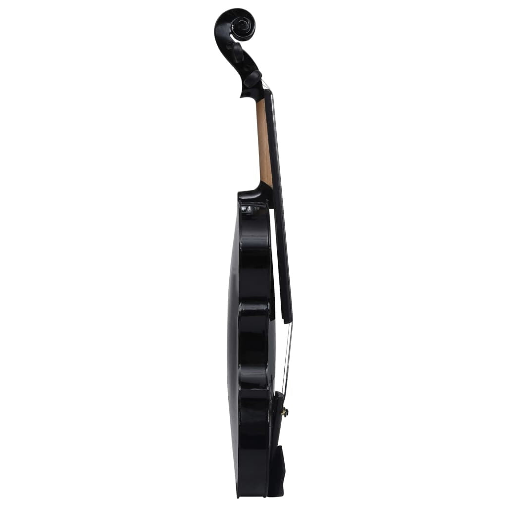 Violin Full Set with Bow and Chin Rest Black 4/4 - Hillery's Products & Services