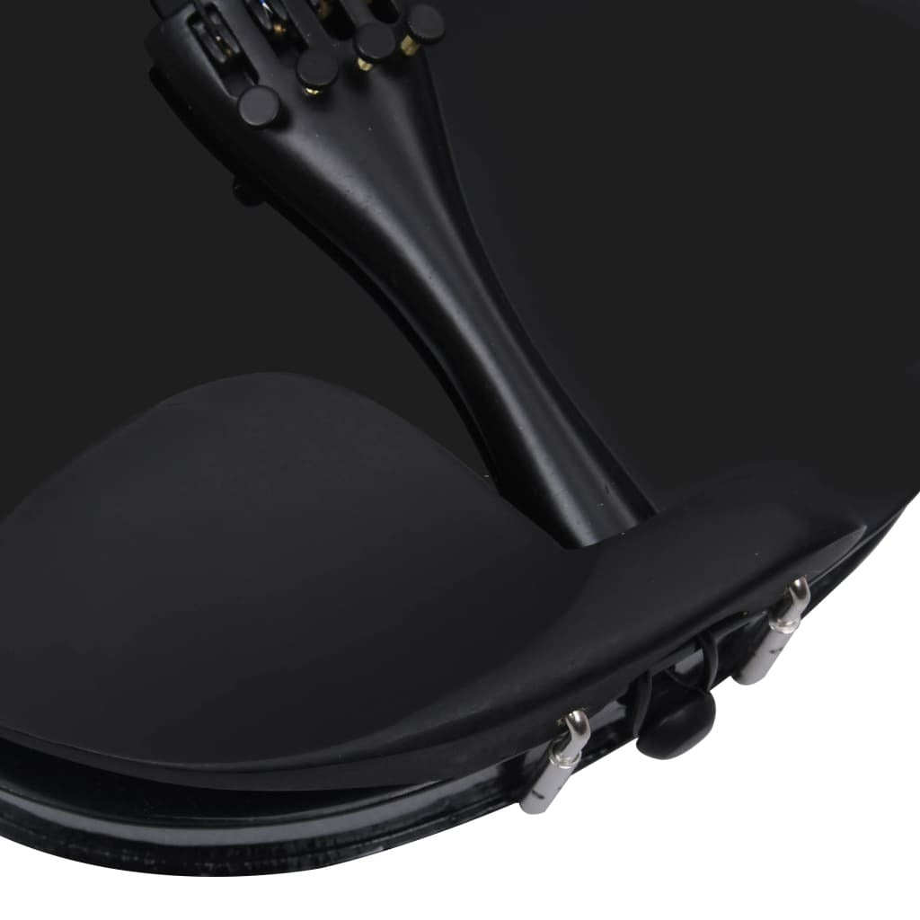 Violin Full Set with Bow and Chin Rest Black 4/4 - Hillery's Products & Services