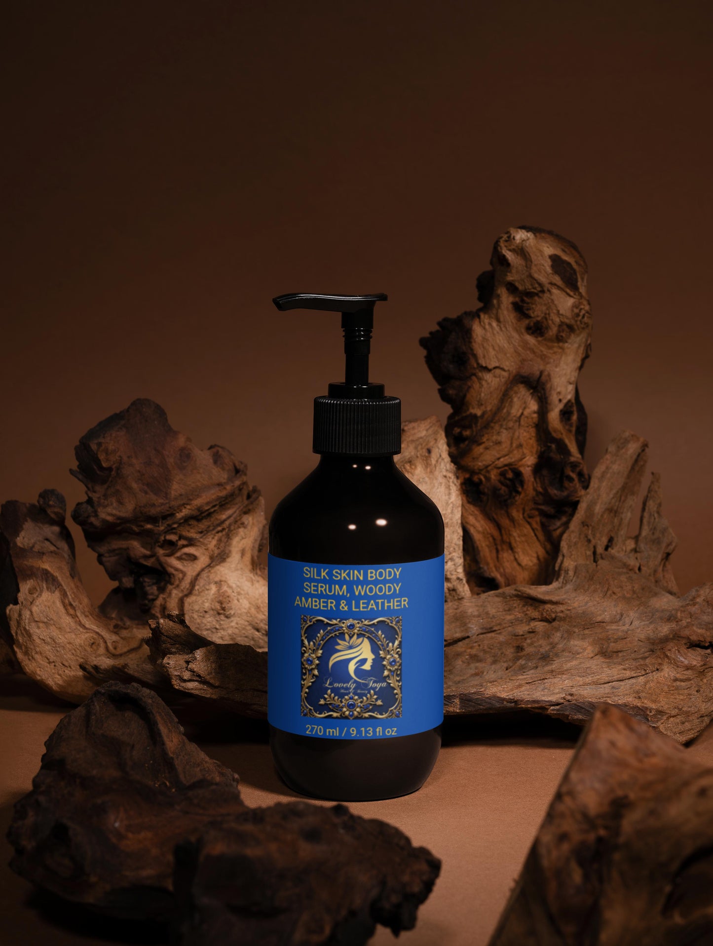 Lovely Toya Silk Skin Body Serum, Woody Amber & Leather - Hillery's Products & Services
