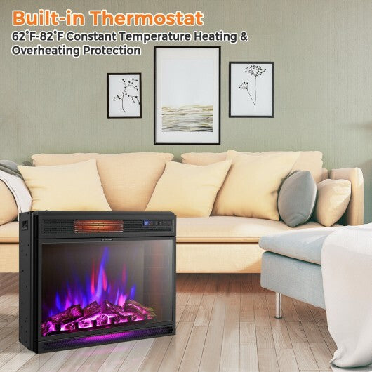 28 Inch Electric Freestanding and Recessed Fireplace with Remote - Hillery's Products & Services