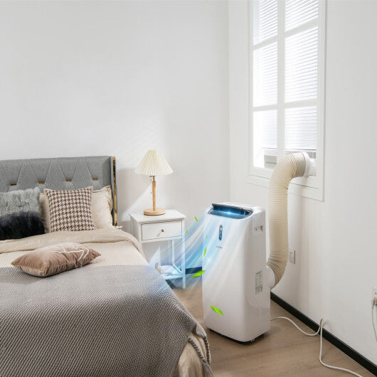 12000 BTU Portable 4-in-1 Air Conditioner with Smart Control-White - Hillery's Products & Services