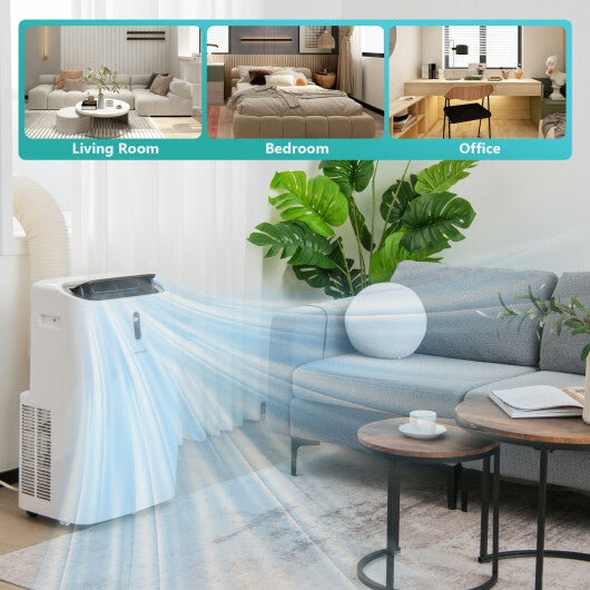 12000 BTU Portable 4-in-1 Air Conditioner with Smart Control-White - Hillery's Products & Services