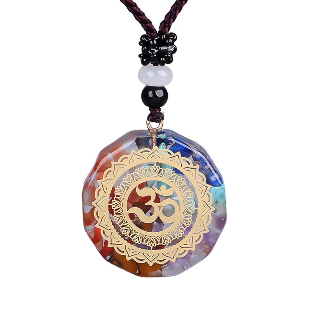 Pendant Symbol Necklace Chakra Healing Energy Necklace Meditation Jewelry