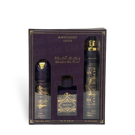 LATTAFA BADE'E AL OUD AMETHYST 3 PCS SET