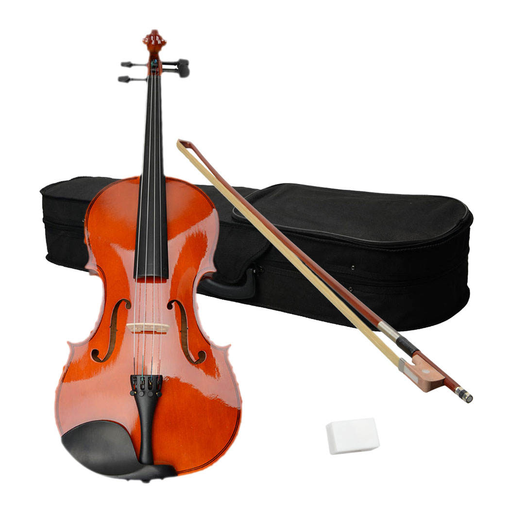 16" Acoustic Viola Case Bow Rosin Nature Color - Hillery's Products & Services