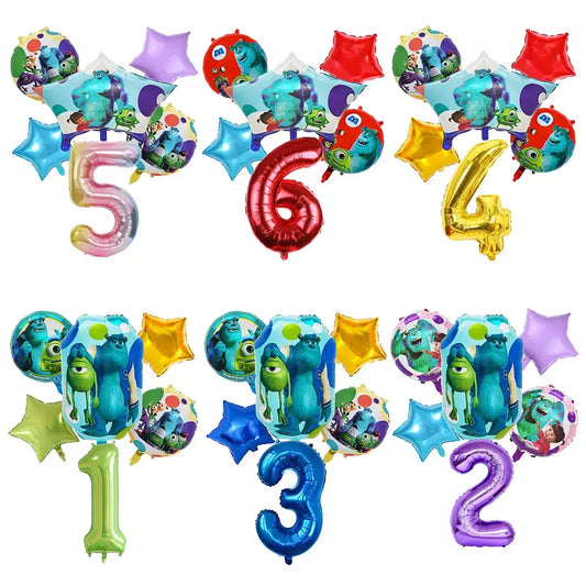 Monsters University Monsters, Inc. Theme Birthday Party Decoration Metallic Gem Shaped Balloon - Hillery's Products & Services
