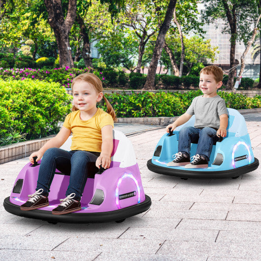 12V 360 Ride on Bumper Car for Toddlers with Remote Control-Light Blue - Hillery's Products & Services