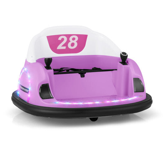 12V 360 Ride on Bumper Car for Toddlers with Remote Control-Light Blue - Hillery's Products & Services