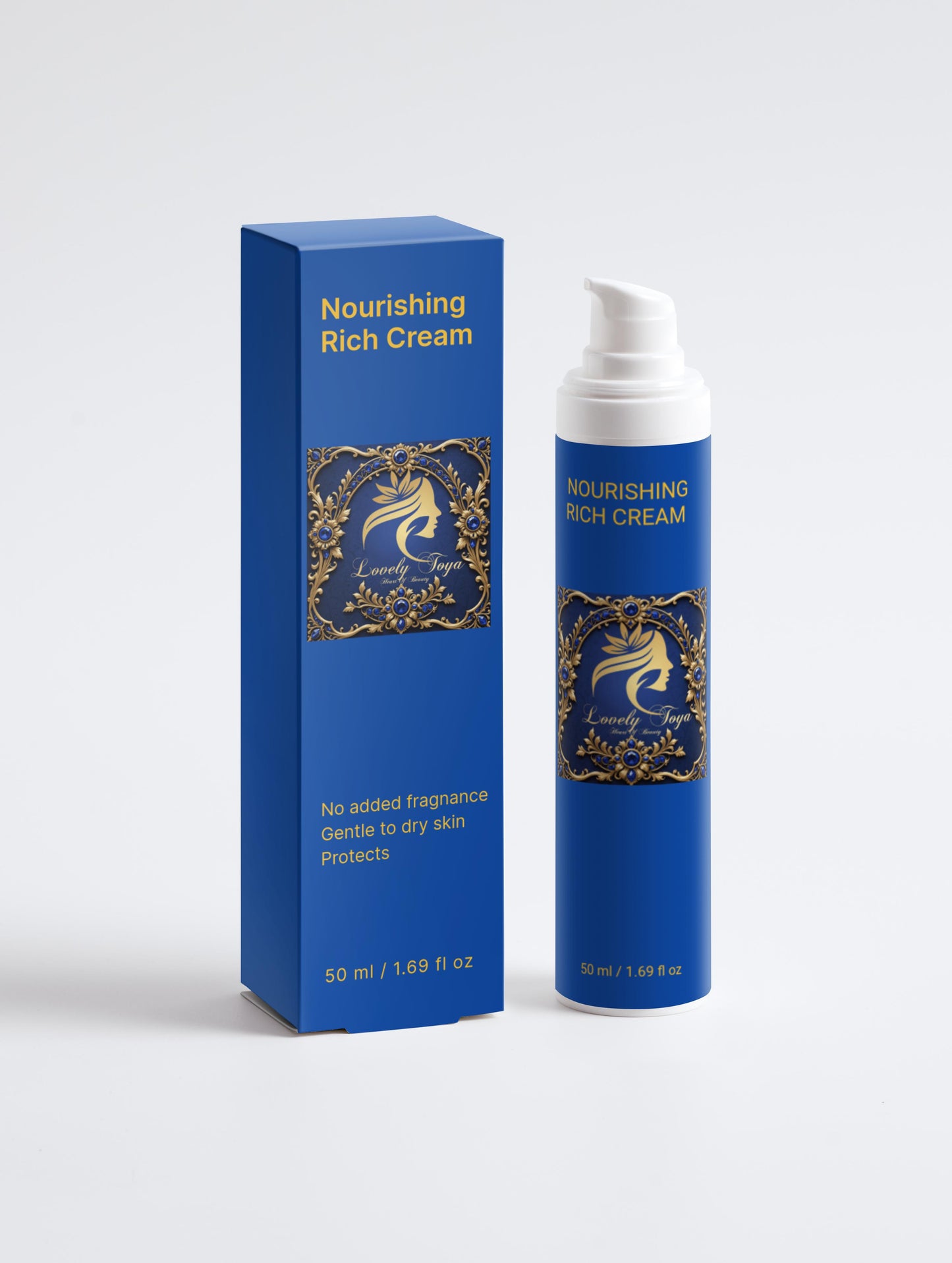Lovely Toya Nourishing Rich Cream, Fragrance Free - Hillery's Products & Services