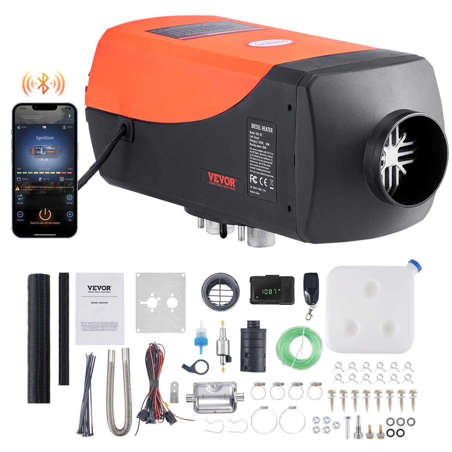 Bluetooth App Control Diesel Air Heater
