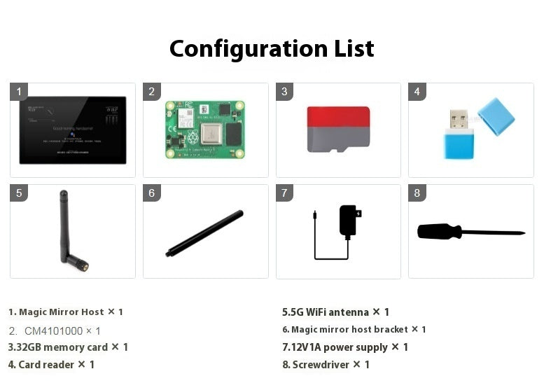 13.3 inch Magic Mirror Voice Assistant CM4 Main Control Touch - Hillery's Products & Services